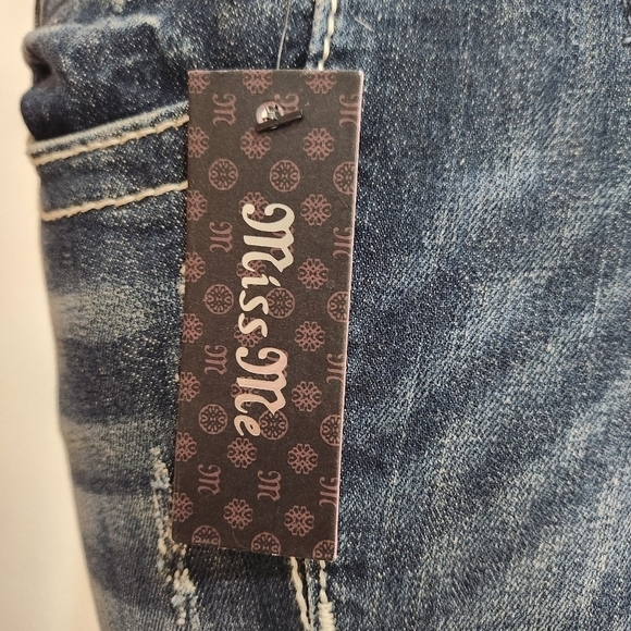 MISS ME Signature Boot, Low Rise STRETCH Denim JEANS, Women's 26x32 NWT - Picture 5 of 8